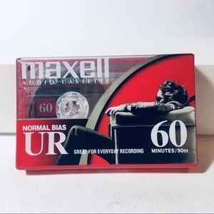 Maxell Normal Bias UR 60 Blank Cassette Tape New & Sealed
